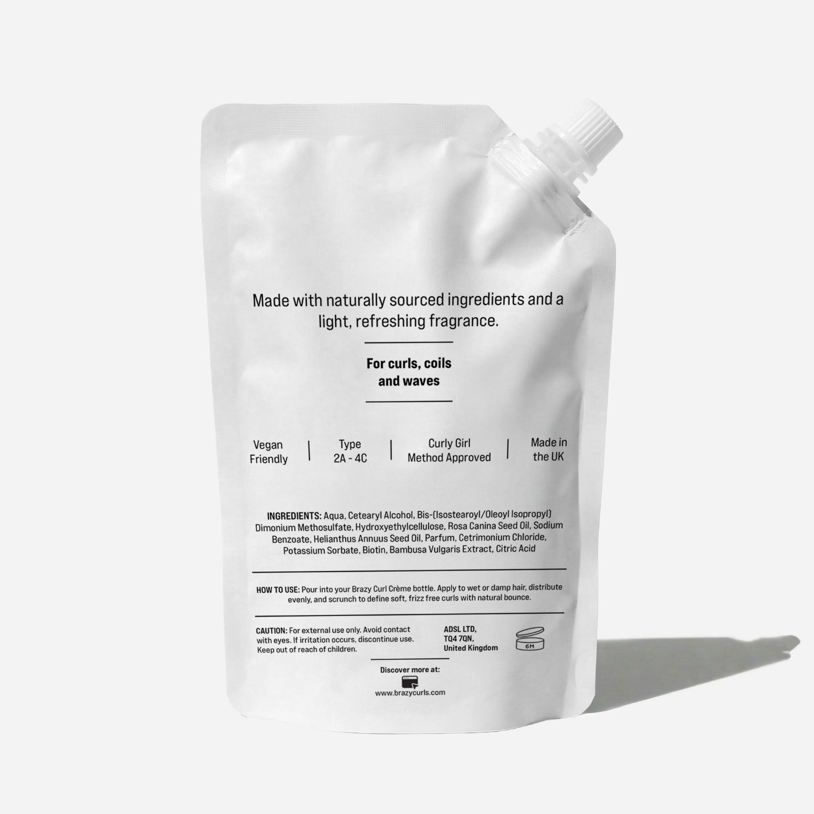 Brazy Curl Crème – Refill Pouch (300ml)