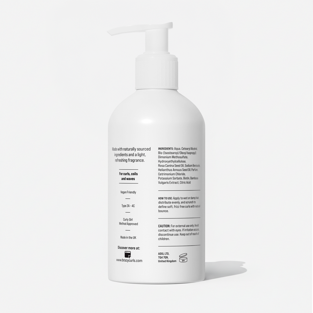 Brazy Curl Crème – 300ml Eco Aluminium Bottle